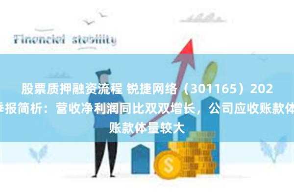 股票质押融资流程 锐捷网络（301165）2024年三季报简析：营收净利润同比双双增长，公司应收账款体量较大