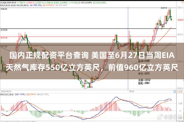 国内正规配资平台查询 美国至6月27日当周EIA天然气库存550亿立方英尺，前值960亿立方英尺