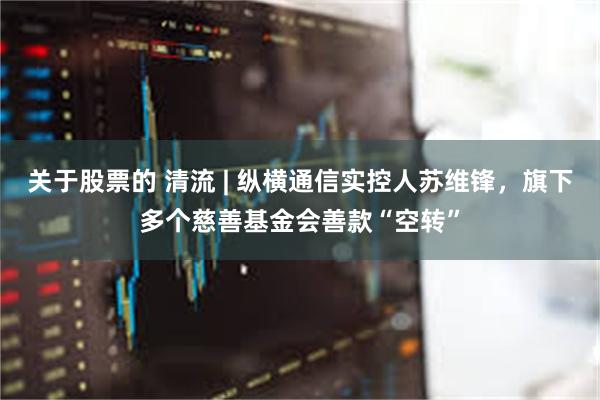 关于股票的 清流 | 纵横通信实控人苏维锋，旗下多个慈善基金会善款“空转”